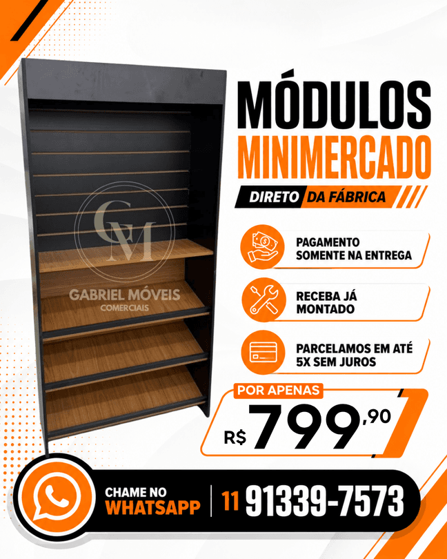 Módulos Minimercado — R$ 799,90
