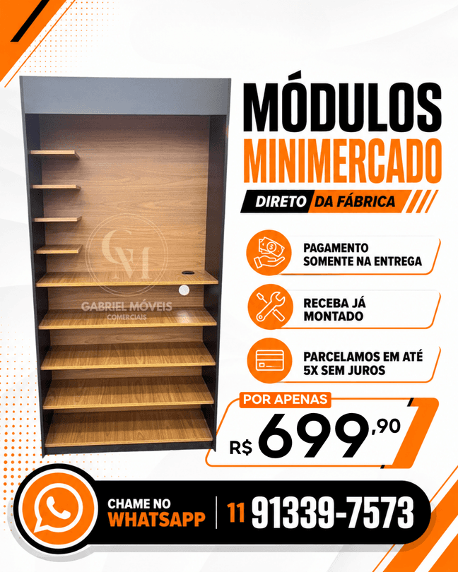 Módulos Minimercado — R$ 699,90