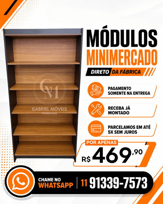 Módulos Minimercado — R$ 469,90
